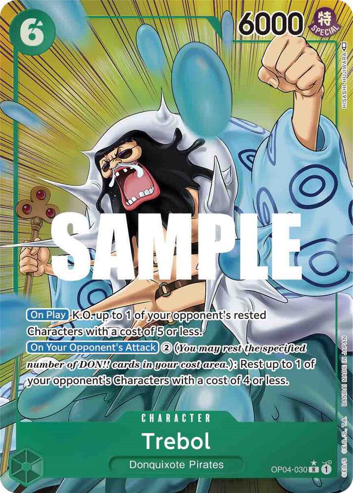 Trebol (Alternate Art) OP04-030 card from Kingdoms of Intrigue