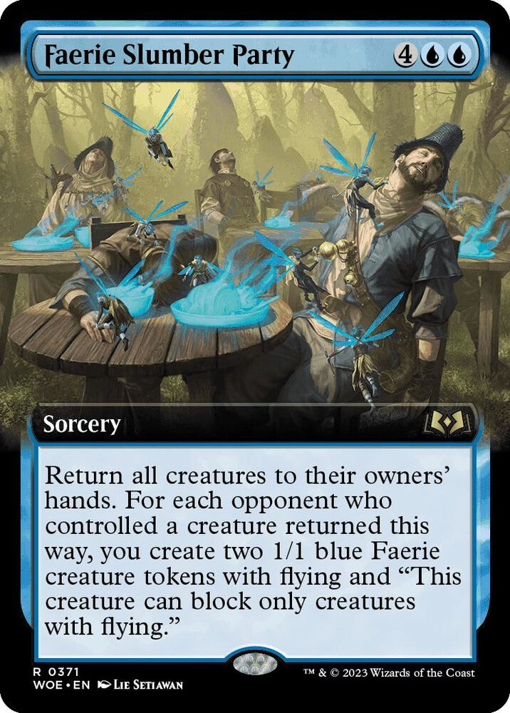 Faerie Slumber Party (Extended Art) 371 card from Wilds of Eldraine