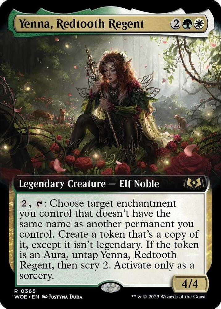 Yenna, Redtooth Regent (Extended Art) 365 card from Wilds of Eldraine