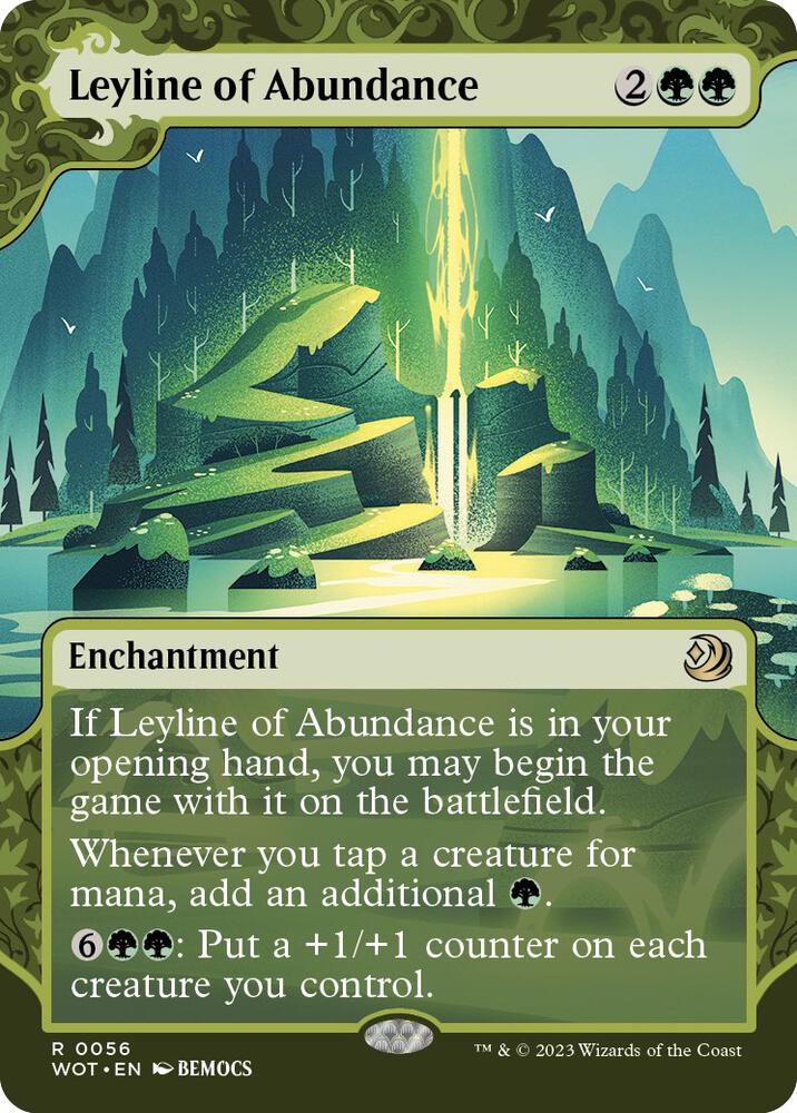 Leyline of Abundance 56 card from Wilds of Eldraine: Enchanting Tales