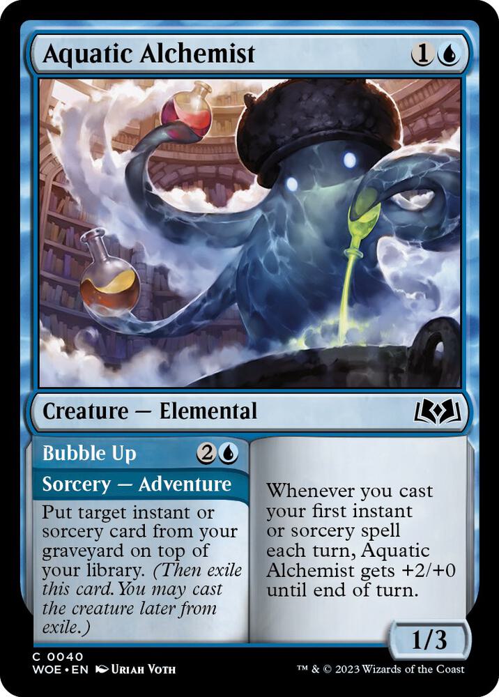 Aquatic Alchemist 40 card from Wilds of Eldraine