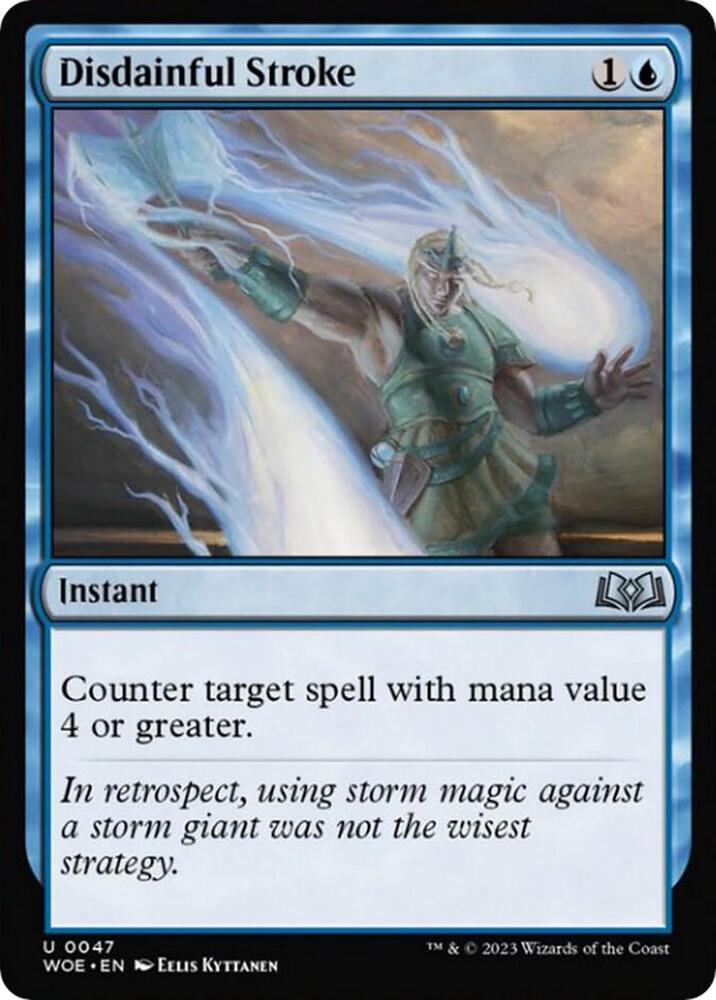 Disdainful Stroke 47 card from Wilds of Eldraine