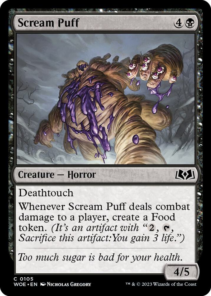 Scream Puff 105 card from Wilds of Eldraine