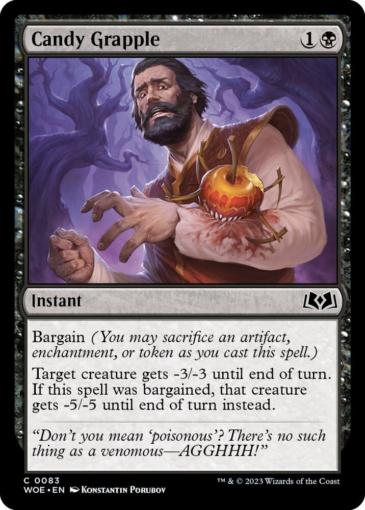 Candy Grapple 83 card from Wilds of Eldraine