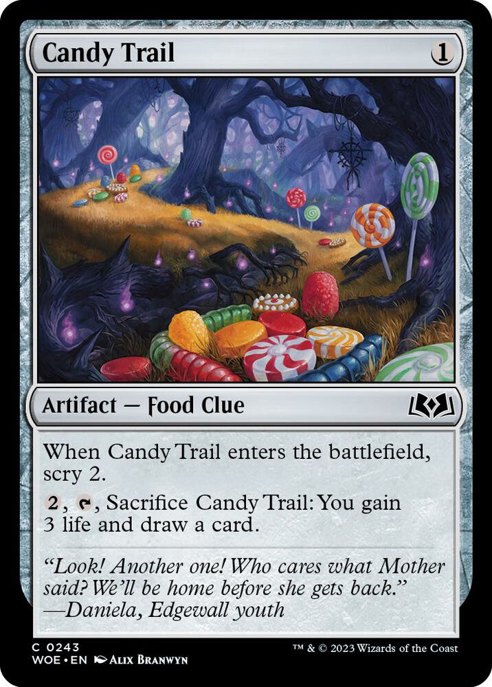 Candy Trail 243 card from Wilds of Eldraine