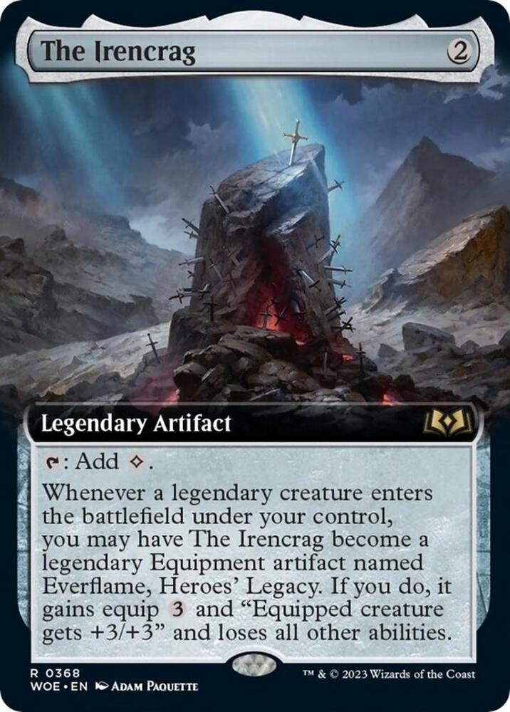 The Irencrag (Extended Art) 368 card from Wilds of Eldraine