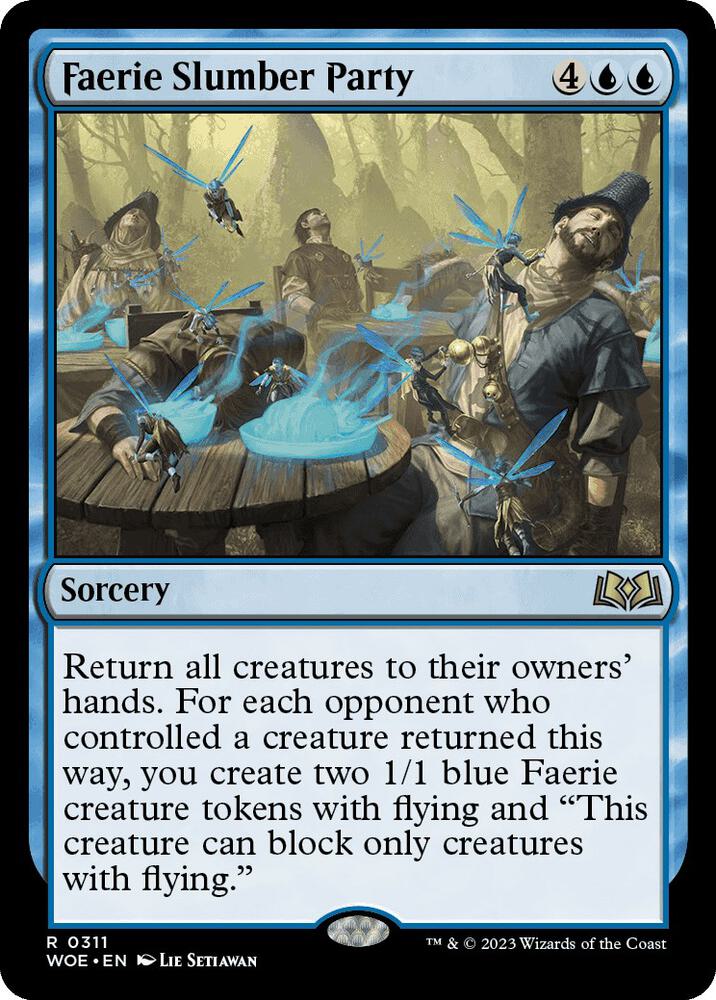 Faerie Slumber Party 311 card from Wilds of Eldraine