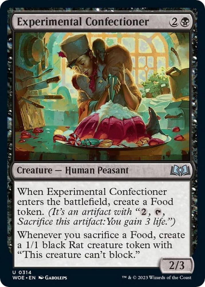 Experimental Confectioner 314 card from Wilds of Eldraine