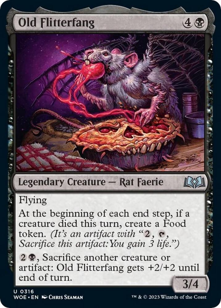Old Flitterfang 316 card from Wilds of Eldraine