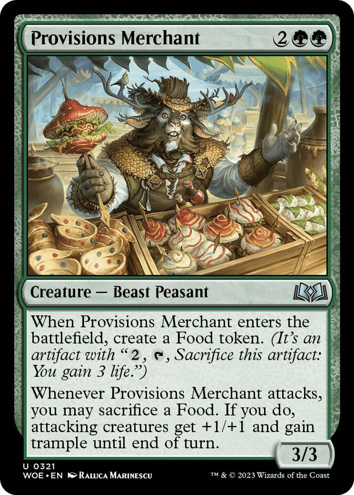 Provisions Merchant 321 card from Wilds of Eldraine
