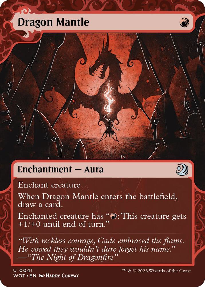 Dragon Mantle 41 card from Wilds of Eldraine: Enchanting Tales