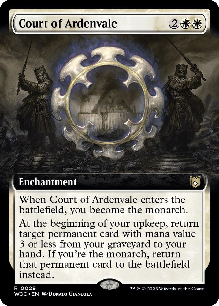 Court of Ardenvale (Extended Art) 29 card from Commander: Wilds of Eldraine