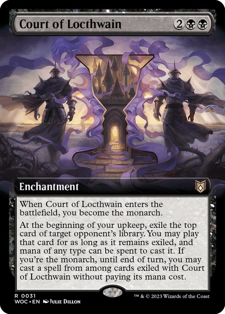 Court of Locthwain (Extended Art) 31 card from Commander: Wilds of Eldraine