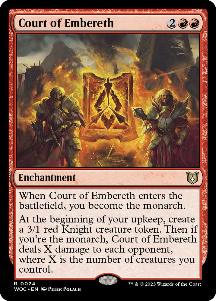 Court of Embereth 24 card from Commander: Wilds of Eldraine