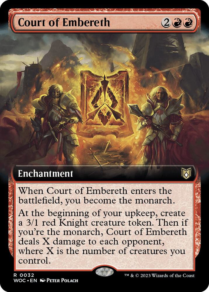 Court of Embereth (Extended Art) 32 card from Commander: Wilds of Eldraine