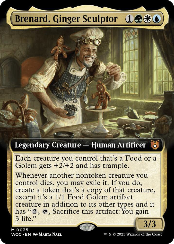 Brenard, Ginger Sculptor (Extended Art) 35 card from Commander: Wilds of Eldraine