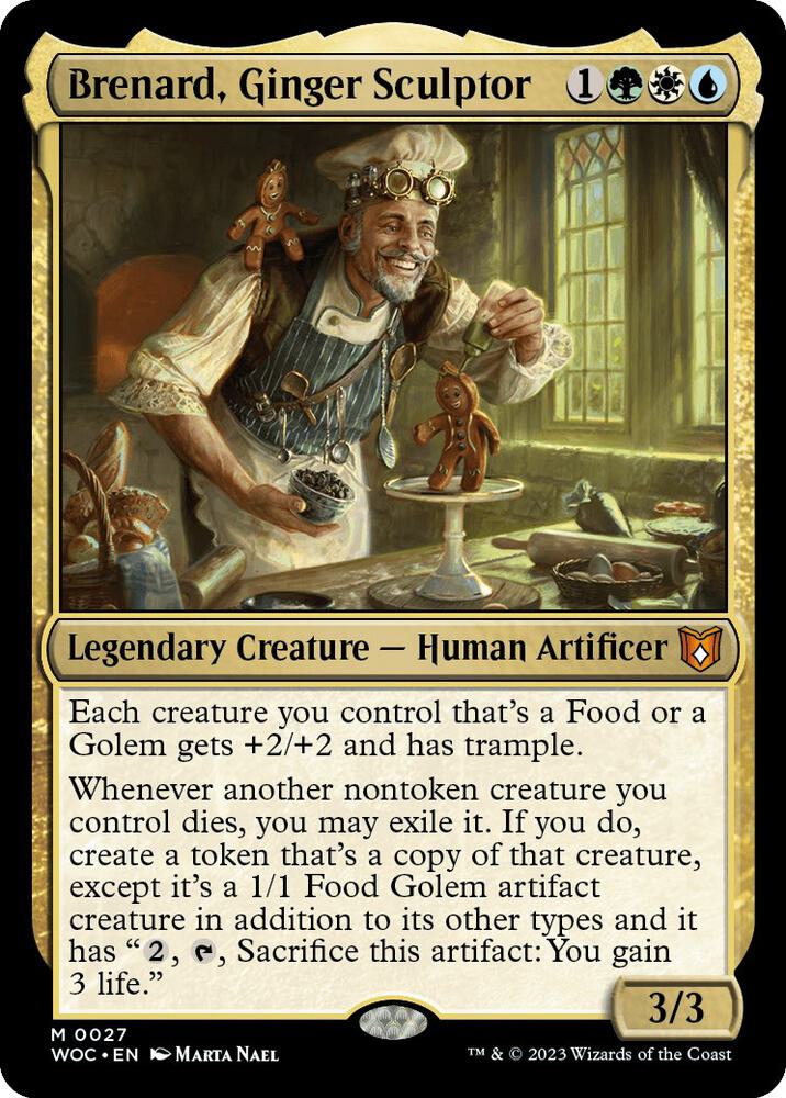 Brenard, Ginger Sculptor 27 card from Commander: Wilds of Eldraine