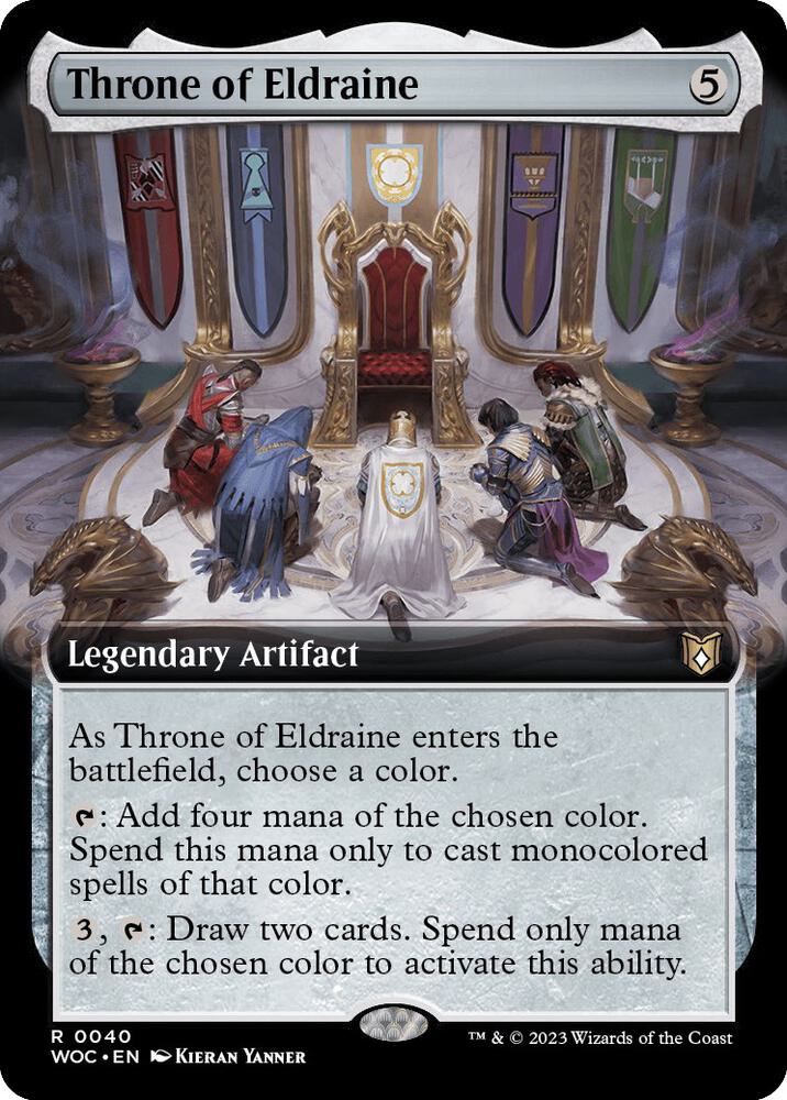 Throne of Eldraine (Extended Art) 40 card from Commander: Wilds of Eldraine