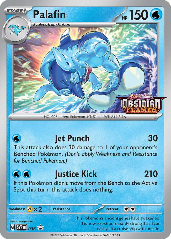 Palafin (Prerelease) 036 card from SV: Scarlet & Violet Promo Cards