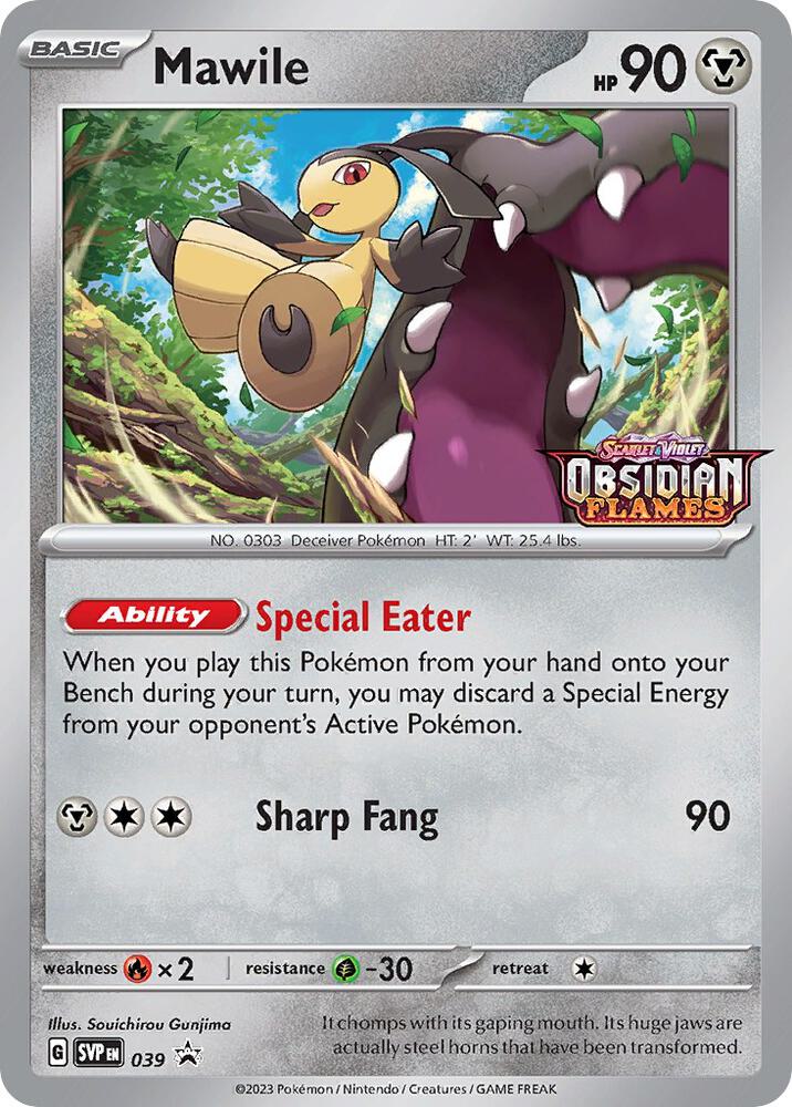 Mawile (Prerelease) 039 card from SV: Scarlet & Violet Promo Cards