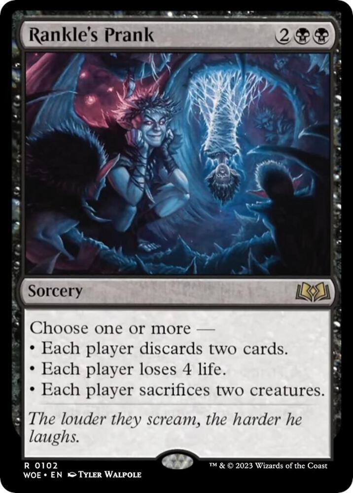 Rankle's Prank 102 card from Wilds of Eldraine
