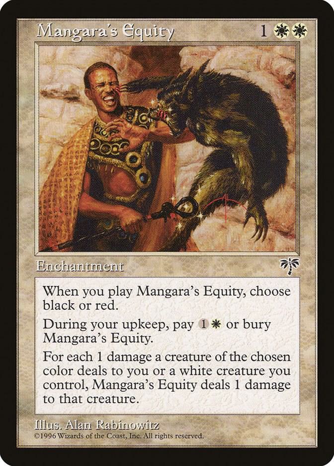 Mangara's Equity card from Mirage