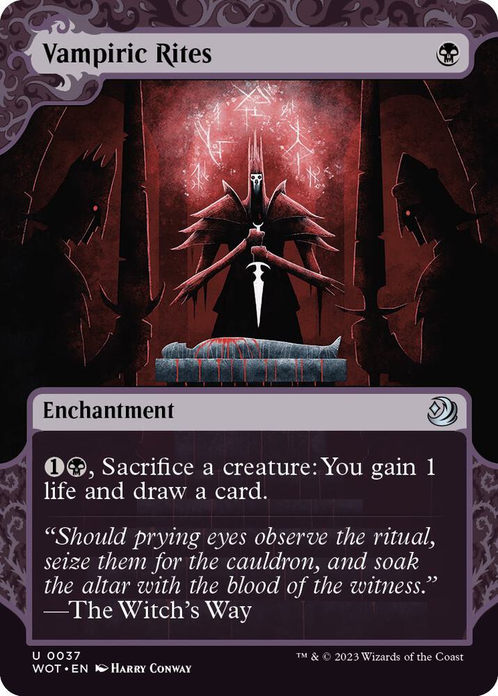 Vampiric Rites 37 card from Wilds of Eldraine: Enchanting Tales