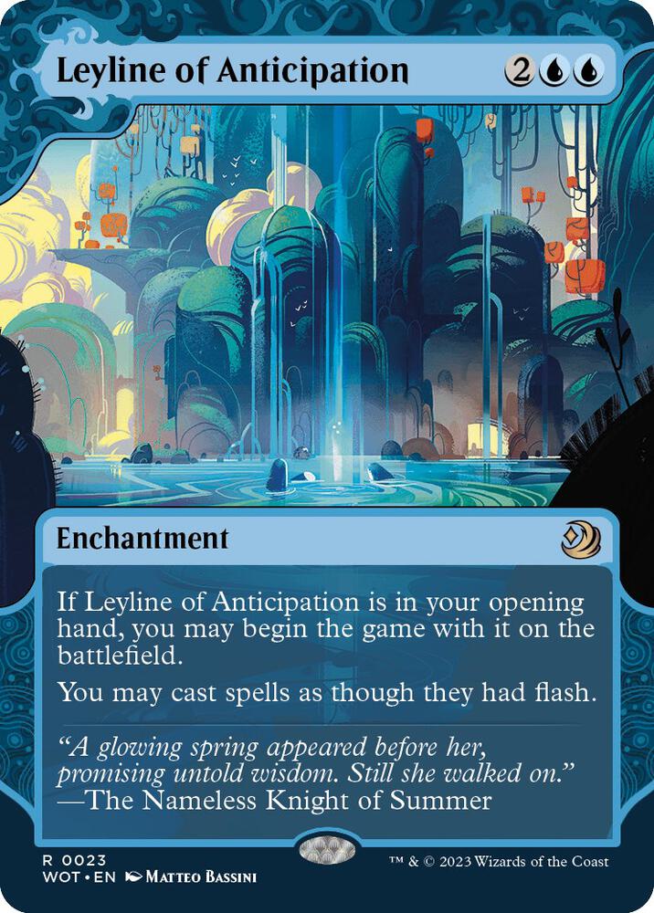 Leyline of Anticipation 23 card from Wilds of Eldraine: Enchanting Tales