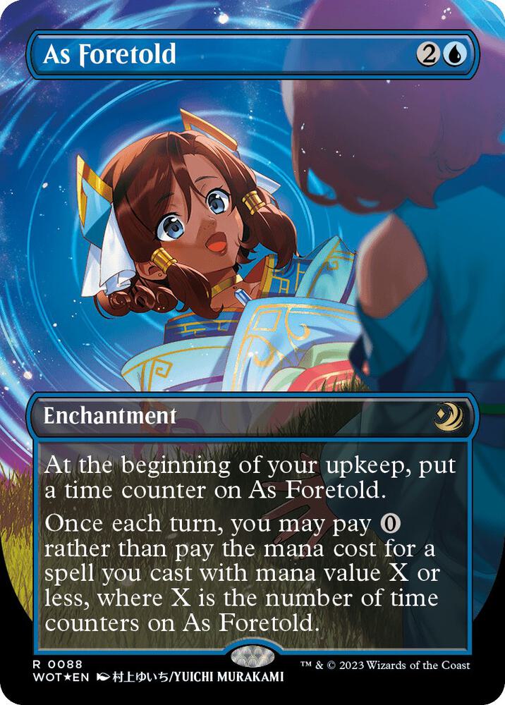 As Foretold (Anime Borderless) (Confetti Foil) 88 card from Wilds of Eldraine: Enchanting Tales