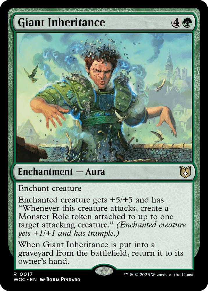 Giant Inheritance 17 card from Commander: Wilds of Eldraine