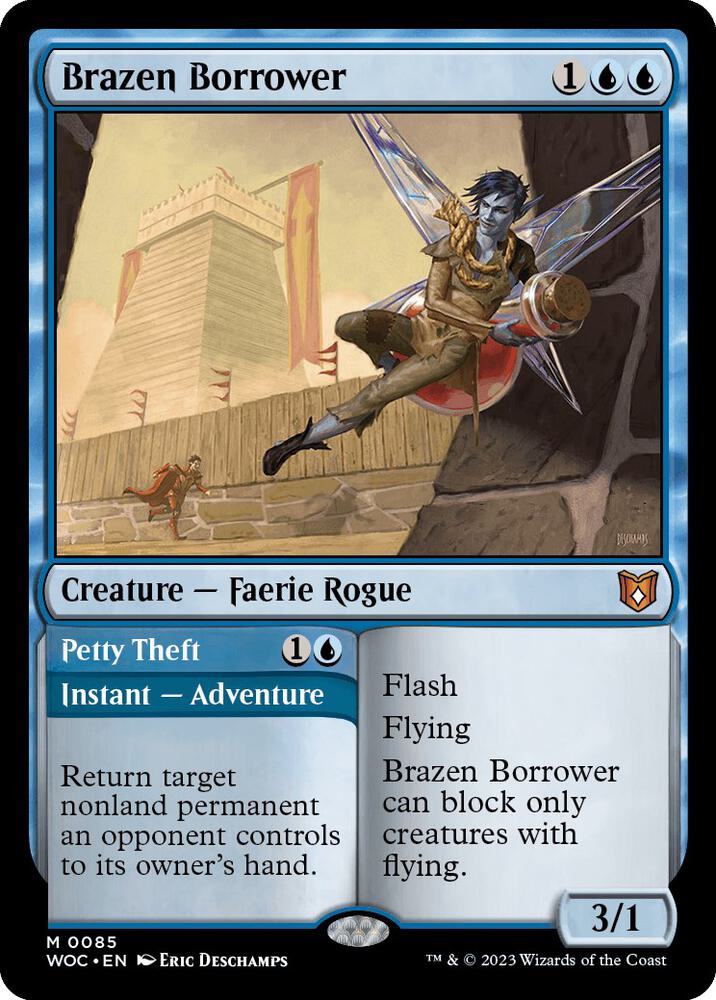 Brazen Borrower 85 card from Commander: Wilds of Eldraine