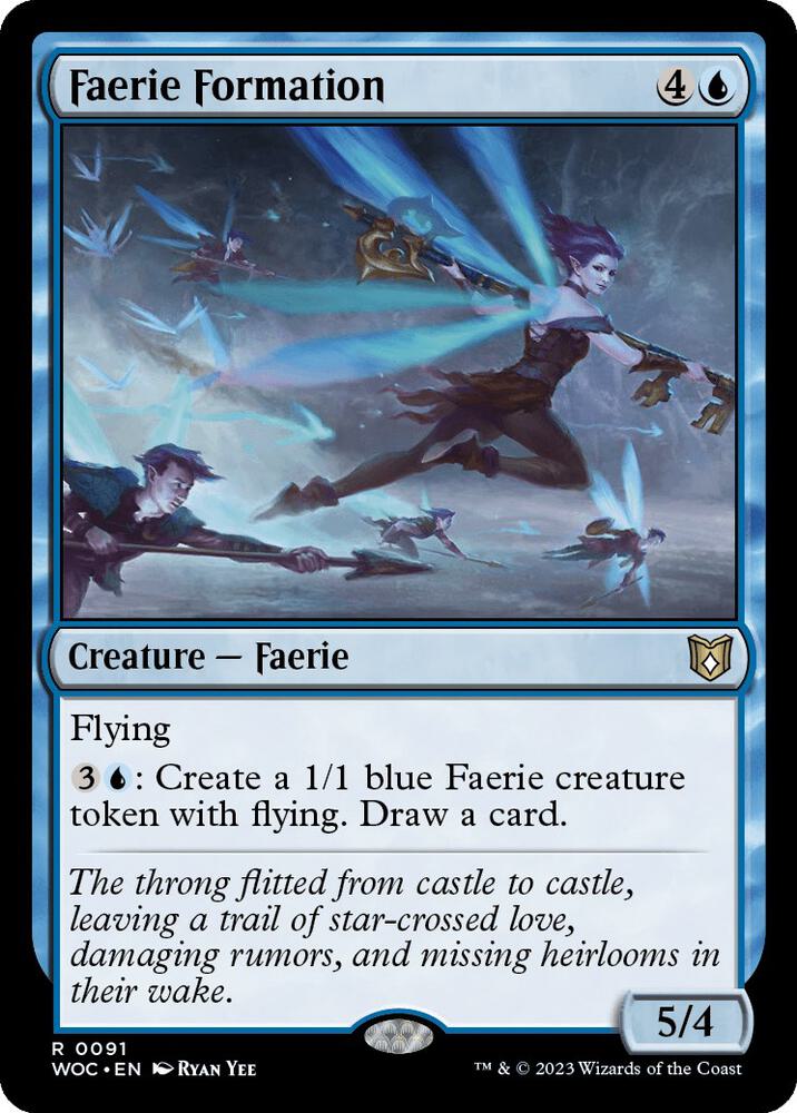 Faerie Formation 91 card from Commander: Wilds of Eldraine
