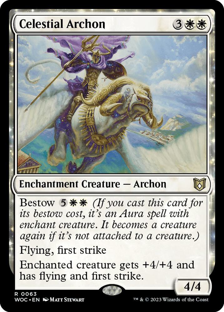 Celestial Archon 63 card from Commander: Wilds of Eldraine