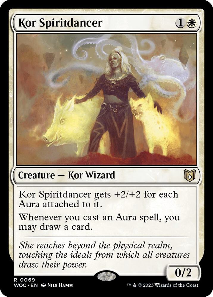Kor Spiritdancer 69 card from Commander: Wilds of Eldraine