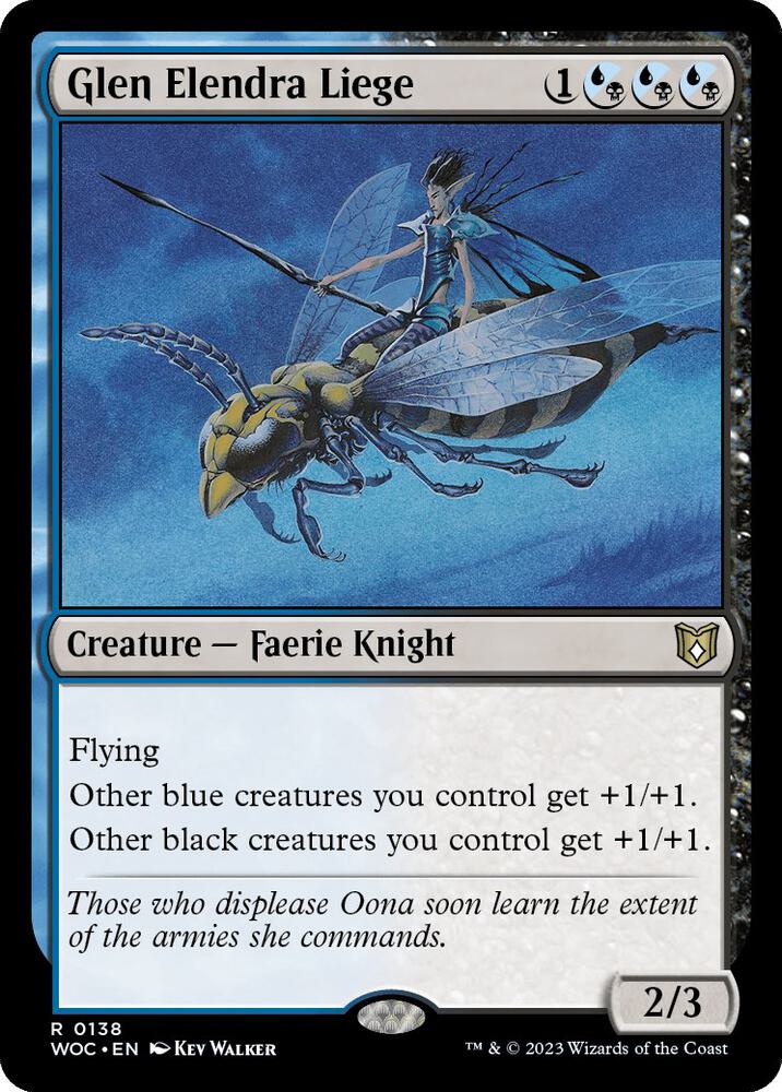 Glen Elendra Liege 138 card from Commander: Wilds of Eldraine