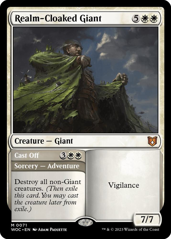 Realm-Cloaked Giant 71 card from Commander: Wilds of Eldraine