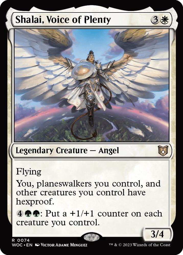 Shalai, Voice of Plenty 74 card from Commander: Wilds of Eldraine
