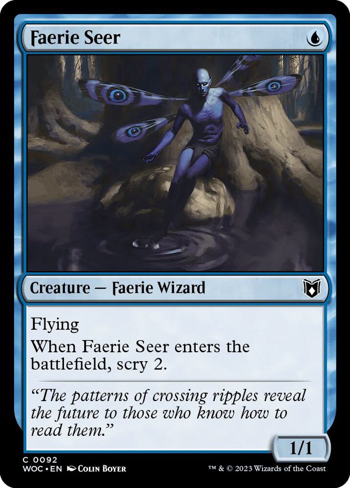 Faerie Seer 92 card from Commander: Wilds of Eldraine