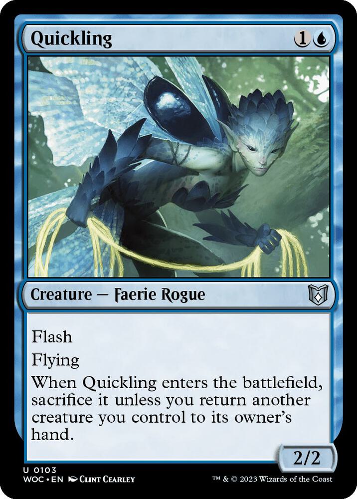 Quickling 103 card from Commander: Wilds of Eldraine