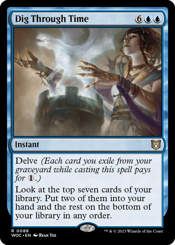 Dig Through Time 88 card from Commander: Wilds of Eldraine