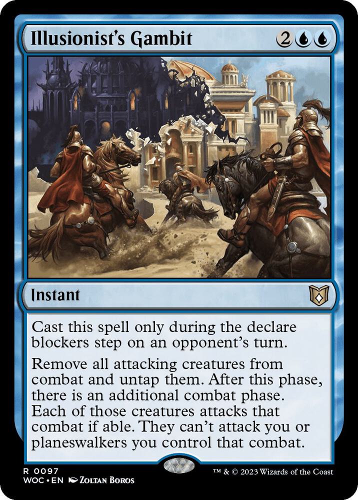 Illusionist's Gambit 97 card from Commander: Wilds of Eldraine