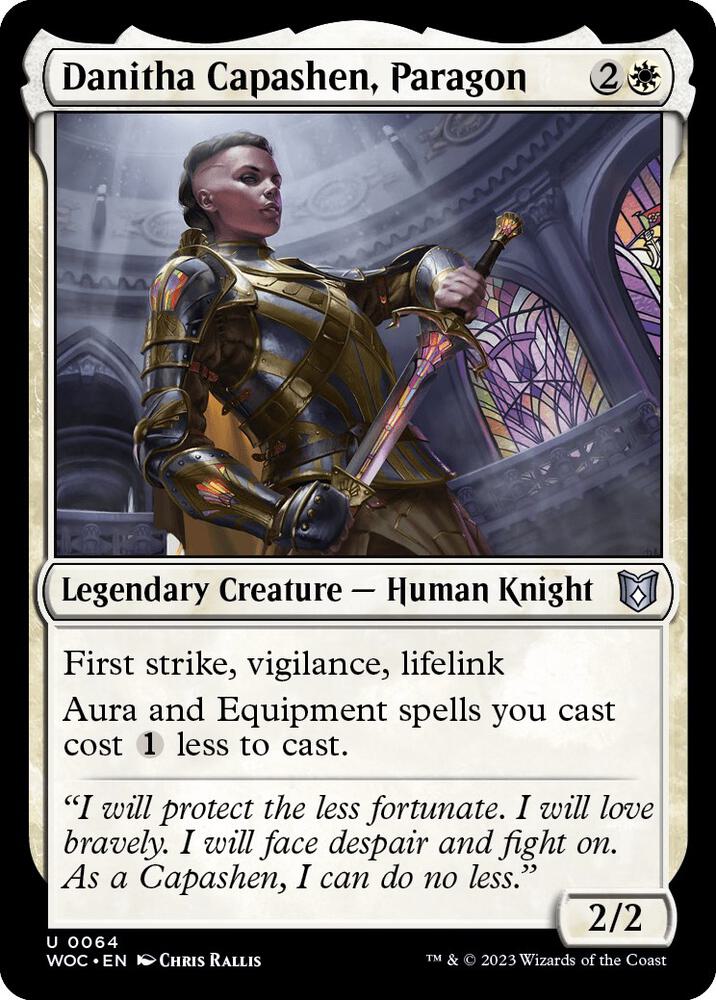 Danitha Capashen, Paragon 64 card from Commander: Wilds of Eldraine