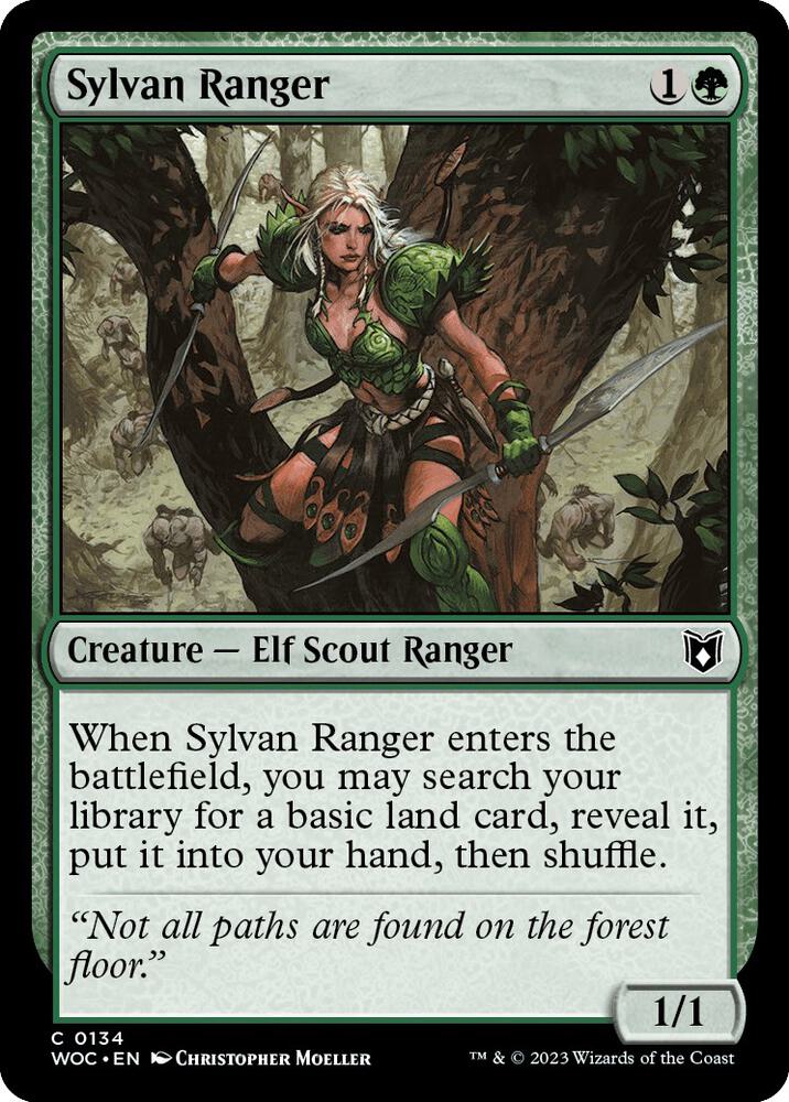 Sylvan Ranger 134 card from Commander: Wilds of Eldraine
