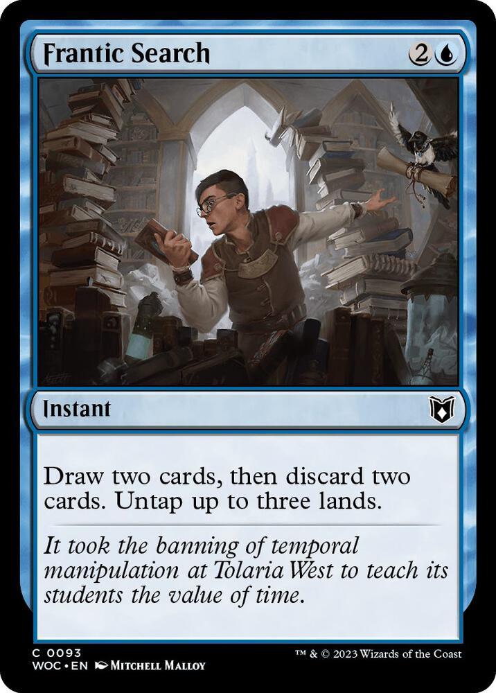 Frantic Search 93 card from Commander: Wilds of Eldraine