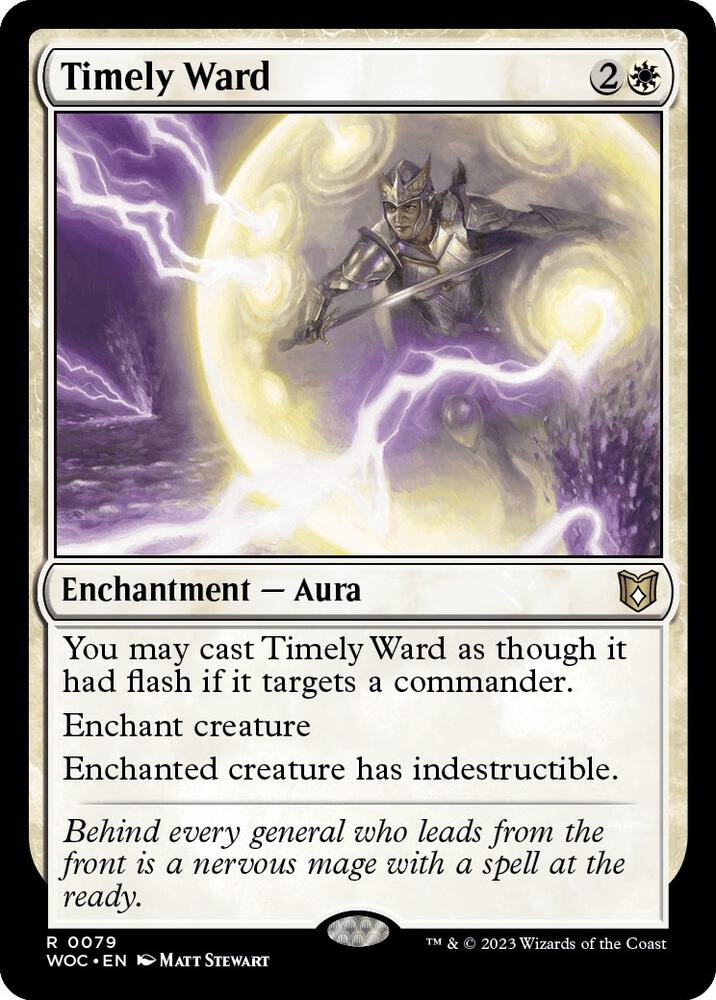 Timely Ward 79 card from Commander: Wilds of Eldraine