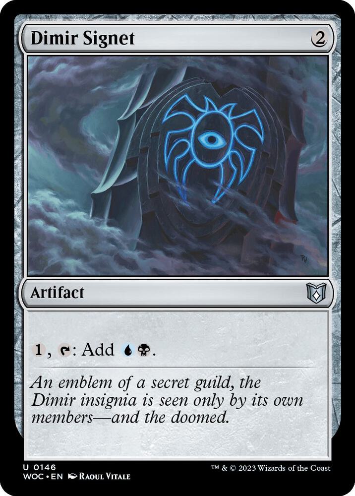 Dimir Signet 146 card from Commander: Wilds of Eldraine