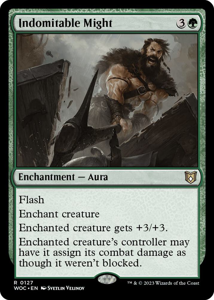 Indomitable Might 127 card from Commander: Wilds of Eldraine