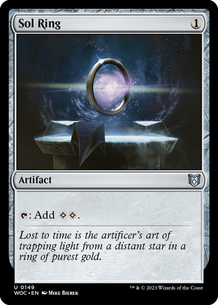 Sol Ring 149 card from Commander: Wilds of Eldraine
