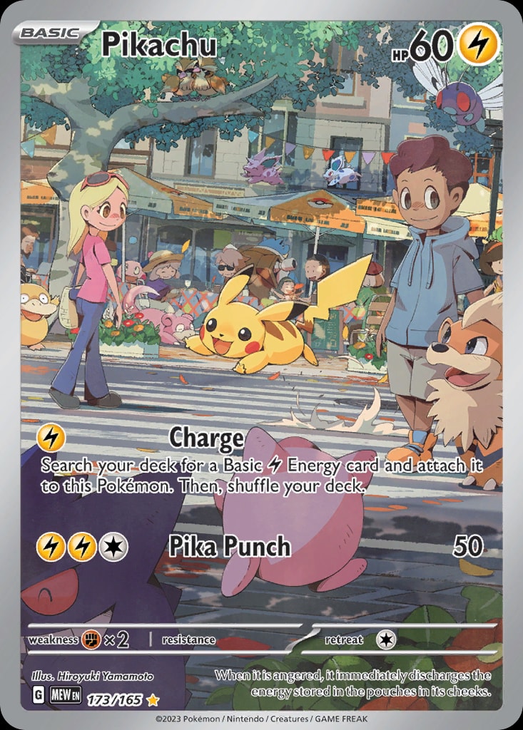 Pikachu 173/165 card from SV: Scarlet & Violet 151