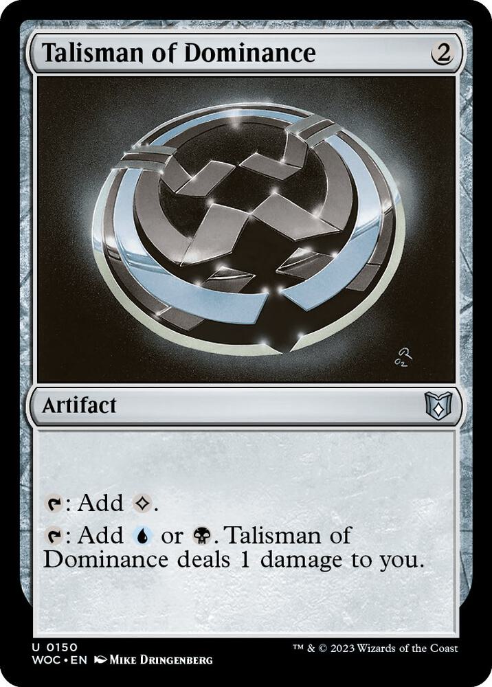 Talisman of Dominance 150 card from Commander: Wilds of Eldraine